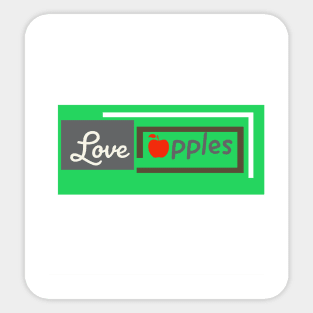 Love apples Sticker